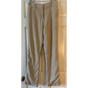 J Luxe Label Women’s Camel Pleather Pants Wide Leg Size M